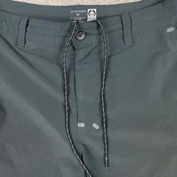 Outerknown Hybrid Shorts Boardshorts Men's 31 Gray Hiking Swim Stretch Board - Picture 2 of 14